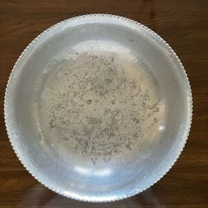 Decorative Metal Serving Bowl